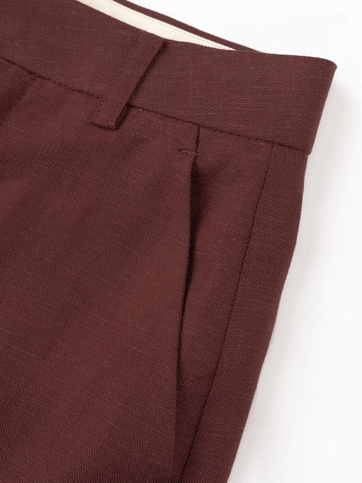 COCO ZONE"红酒裤”夏季宽松显瘦休闲裤百搭直筒阔腿裤CC1B1268 商品图4