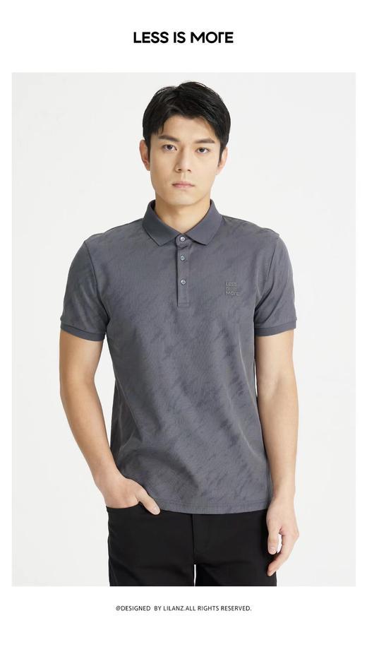4F【利郎】Lessismore 品质商务高阶短T（时尚POLO）-灰色 商品图0