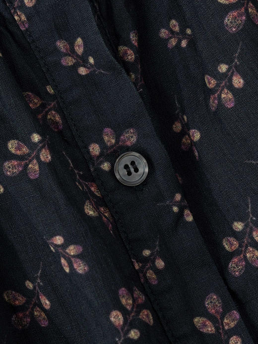 COCO ZONE "碎花短袖“夏季复古轻薄圆领衬衫百搭短袖上衣CC1B1257 商品图5