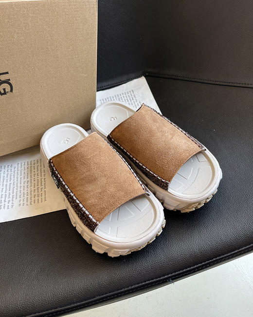 现货 THS 5.18-无 UG家 女士 巨轻便反绒皮厚底轮胎鞋 3色 BZ1178 商品图7