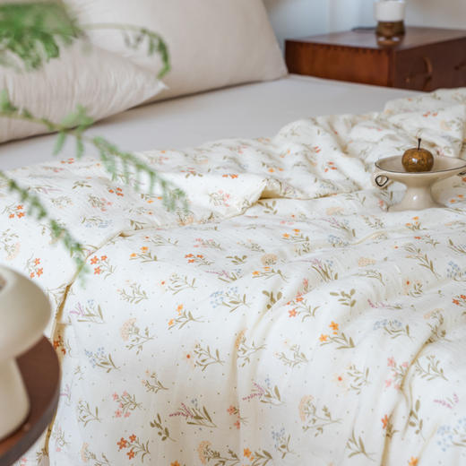 【A类母婴级纯棉】双层皱皱纱夏被 全棉可机洗水洗裸睡床品 夏季空调被 商品图4