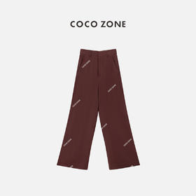 COCO ZONE"红酒裤”夏季宽松显瘦休闲裤百搭直筒阔腿裤CC1B1268
