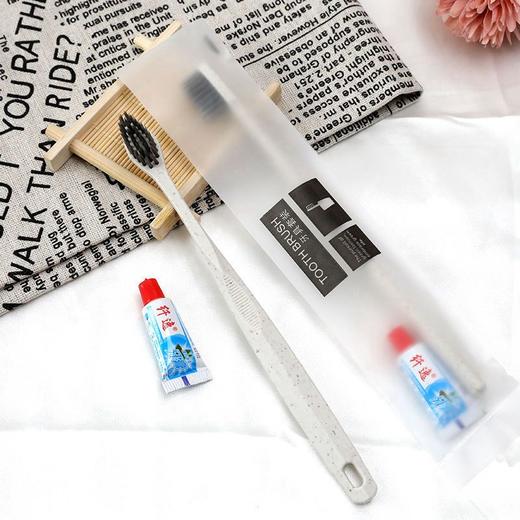 酒店宾馆100支一次性秸秆牙刷牙膏旅行二合一套装 商品图8