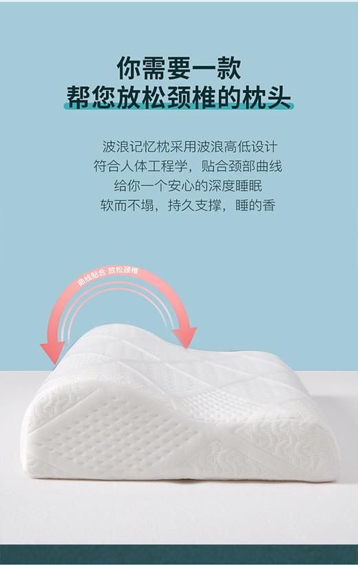 红豆慢回弹记忆枕  HD-Z230404 商品图3
