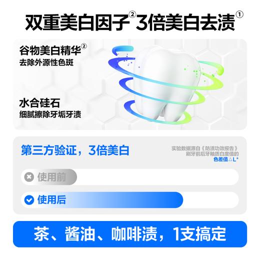 参半流光耀白牙膏100g 商品图2