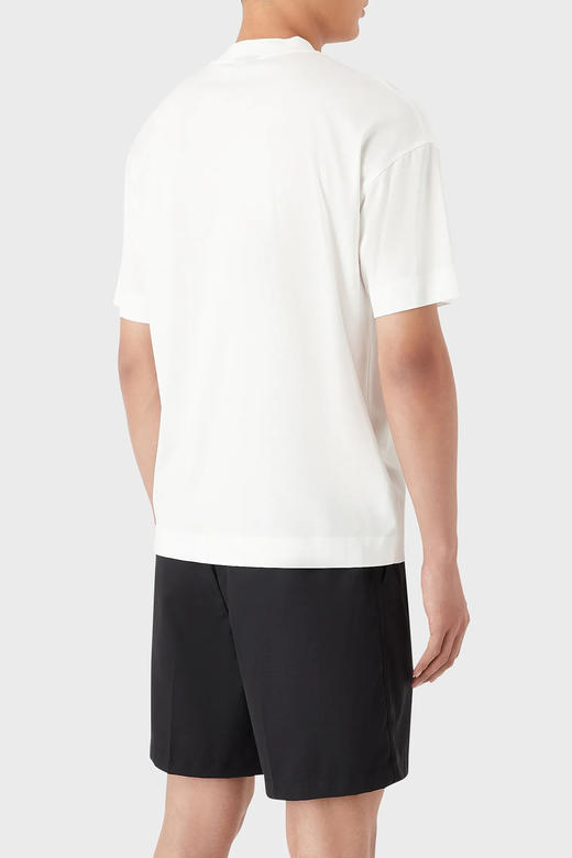 【单件特惠秒】EMPORIO ARMANI 阿玛尼 男士莱赛尔纤维刺绣舒适短袖T恤 11178 商品图9