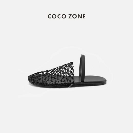 COCO ZONE夏季时尚镂空平底百搭透气包头拖鞋CC2B0943 商品图0