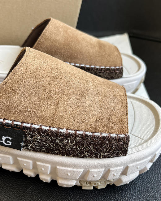 现货 THS 5.18-无 UG家 女士 巨轻便反绒皮厚底轮胎鞋 3色 BZ1178 商品图9