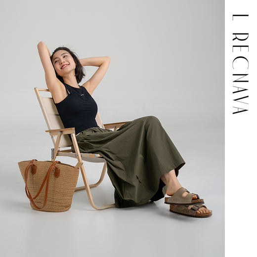 【螺纹肌理】带胸垫一体杯背心假两件运动无袖上衣 商品图7