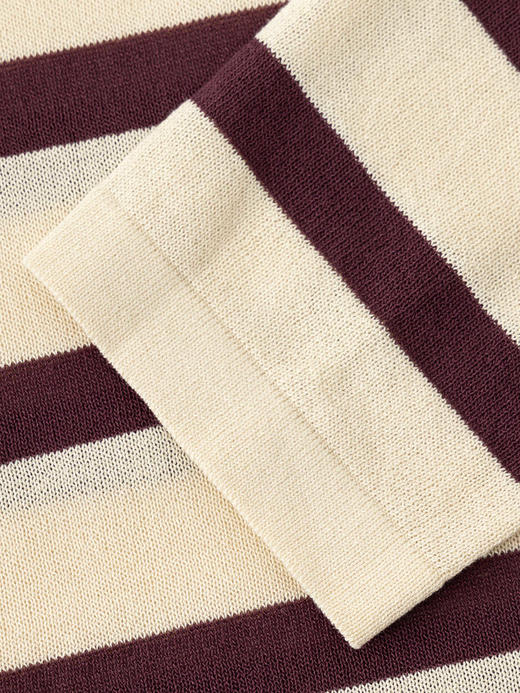 COCO ZONE“经典重现”夏季复古条纹圆领针织衫百搭套头上衣CC1B1196 商品图3