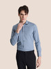 callisto蓝色莫代尔混纺长袖衬衫 STSTL061C 商品缩略图0