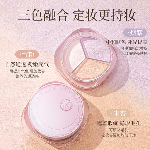【微商城】【新品】三色散粉定妆持久控油定妆防水不脱妆提亮肤色油皮干皮 商品图3