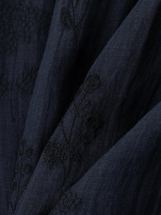 COCO ZONE 夏季圆领系带衬衫轻薄透气长袖上衣CC1B1256 商品图7