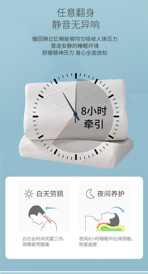 红豆慢回弹记忆枕  HD-Z230404 商品图5