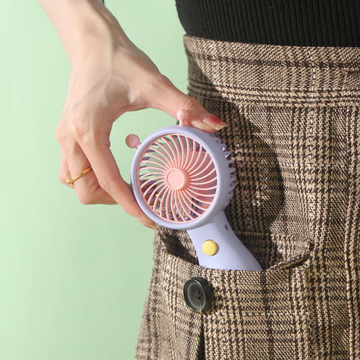 【小巧玲珑 大风量 适合女生手掌~】夏季网红爆款 高颜值可爱小蜗牛 手持usb充电风扇 迷你小巧 口袋风扇-QQ 商品图3