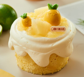 菠动心弦奶盖蛋糕