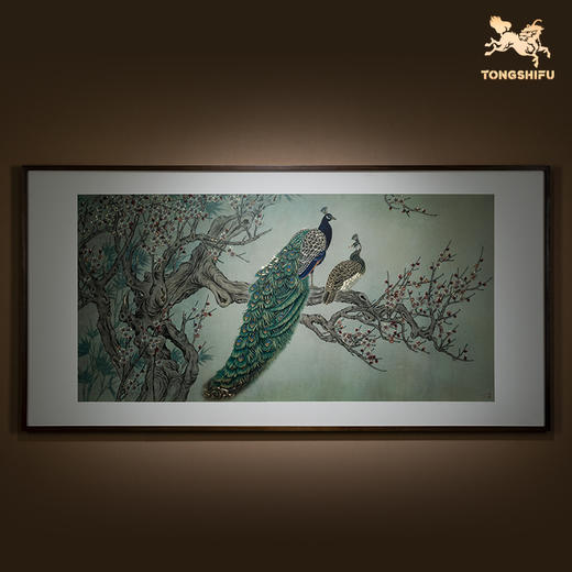 铜师傅 手工錾刻 铜雕画《满堂彩》客厅玄关画沙发背景墙装饰画 商品图2