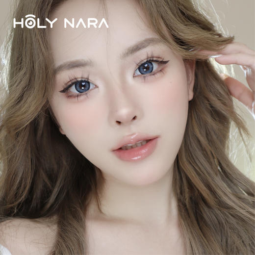 【日抛】Holy Nara 9度冰糖 棕/蓝 直径：14.5mm  含水量42%（日抛10片/盒 不同度数请拍两盒） 商品图1