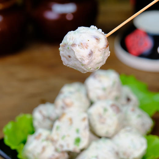 纯素食翡翠丸子虾棒条牛蒡饼干贝烧寺院斋菜火锅关东煮丸子500g 商品图1