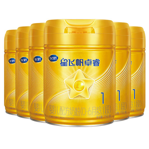 【51周年店庆】飞鹤星飞帆卓睿1段0-6个月乳铁蛋白婴儿配方奶粉750g/FEH-773634【整箱6罐】 商品图0