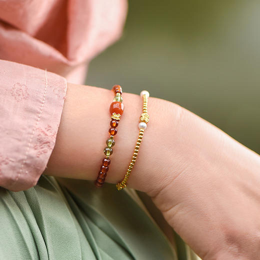 【经典】南红玛瑙石榴石手串 颗颗精选 精美工艺 商品图0