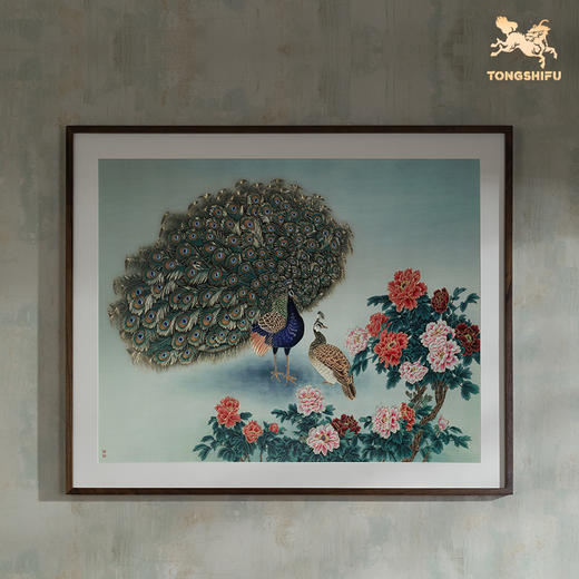 铜师傅 手工錾刻 铜雕画《富贵花开》客厅玄关画沙发背景墙装饰画 商品图4