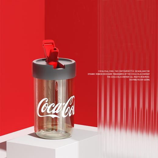 格沵（germ）可口可乐联名水杯男女士便携随行杯夏季儿童吸管杯tritan塑料杯子 可口可乐联名款 商品图4