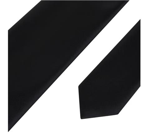 ARMANI 阿玛尼 男士Logo徽标印花桑蚕丝休闲商务领带礼盒礼袋款 520礼物 黑色 340075 CC197 00020 商品图4