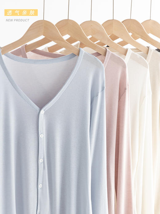 莱赛尔天丝醋酸开衫 尽显春夏清凉感 6色可选 薄款外穿空调衫 纽扣防晒长袖 商品图3