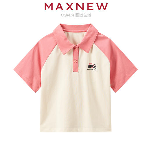 【POLO】 童装舒适云感棉撞色印花POLO 1N2361101 商品图1