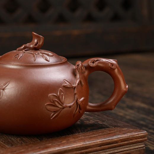郭琴 全手工满园春色壶 宜兴原矿茶壶紫砂壶功夫茶泡茶壶紫砂茶具仿古 商品图8