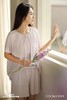 【YW】无忧购夏日温柔小清新宽松舒适人棉小蝴蝶结家居服套装750 商品缩略图8