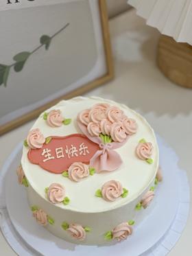 清新小花束奶油霜花 定制