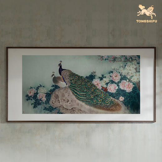 铜师傅 手工錾刻 铜雕画《天香国色》客厅玄关画沙发背景墙装饰画 商品图4