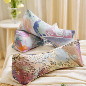 水墨淡彩系列三角颈椎枕荞麦壳枕头学生儿童睡眠护颈枕