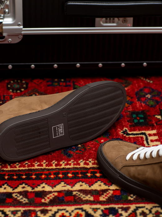 Fedeli 棕色麂皮休旅鞋 商品图3