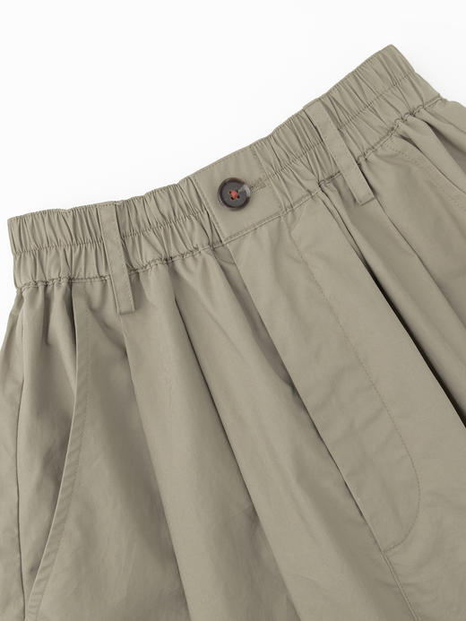 COCO ZONE夏季松紧腰半身裙纯色百搭显瘦A字裙CC1B1252 商品图4