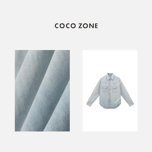 COCO ZONE “海伦衬衫”休闲翻领单排扣衬衫百搭长袖上衣CC1B1241 商品图2