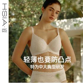 Daily Lace3.0遐大码文胸防凸点防下垂全罩杯内衣女薄款大胸显小