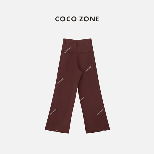 COCO ZONE"红酒裤”夏季宽松显瘦休闲裤百搭直筒阔腿裤CC1B1268 商品图1