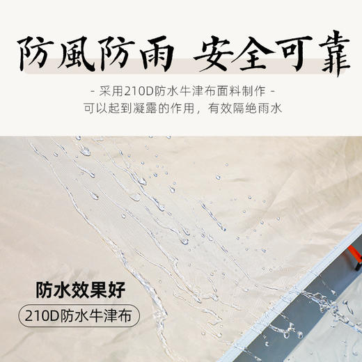趣游帮   云雾灰2门2窗轻奢露营帐篷（双层帐篷）   Y16plus 商品图7