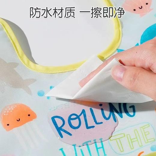 美国Bumkins围兜婴儿防水吃饭口水兜辅食喂饭儿童围嘴防脏宝宝食饭兜 商品图2