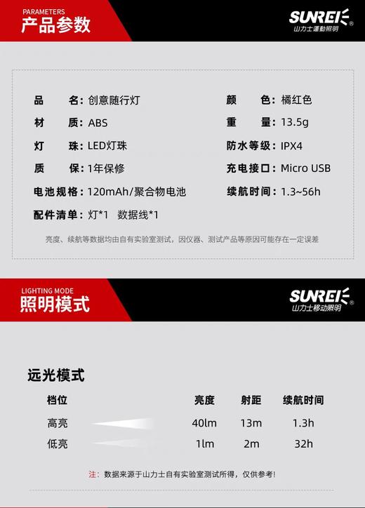 MJ山力士便携式钥匙灯（颜色请备注，橘色无货了） 商品图4