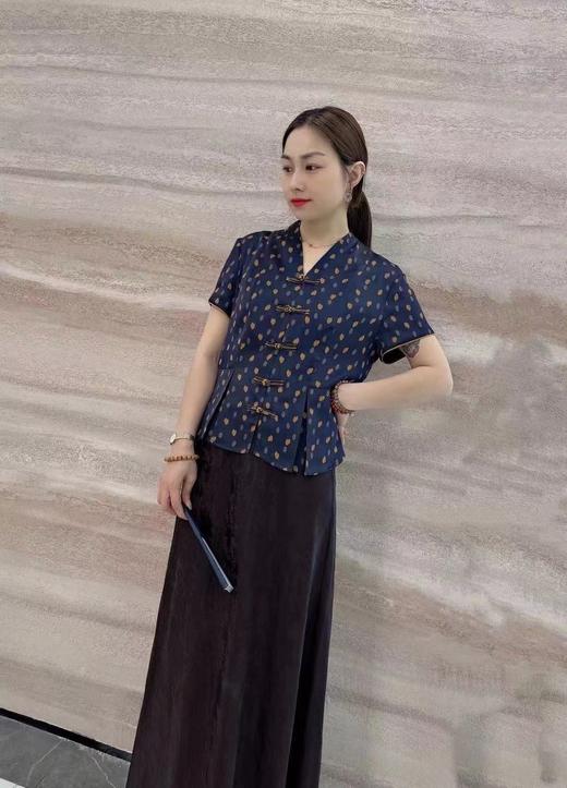 3F茗香云纱上衣 商品图0