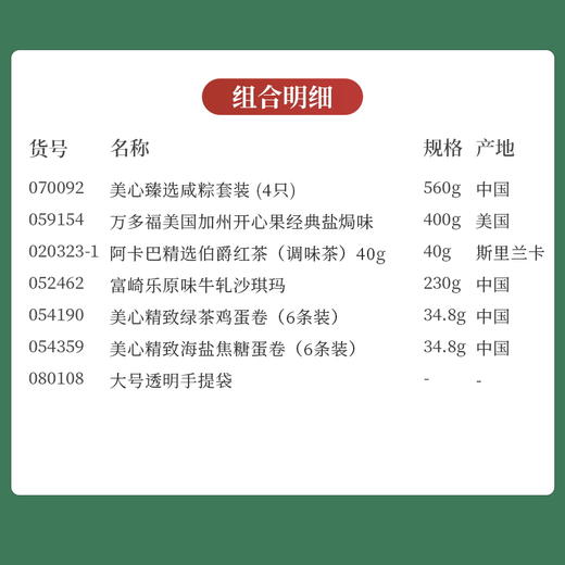 【浓情端午】惠享端午礼包 大号透明手提袋浓情解乡愁感恩回馈礼包 070092/080108 商品图1