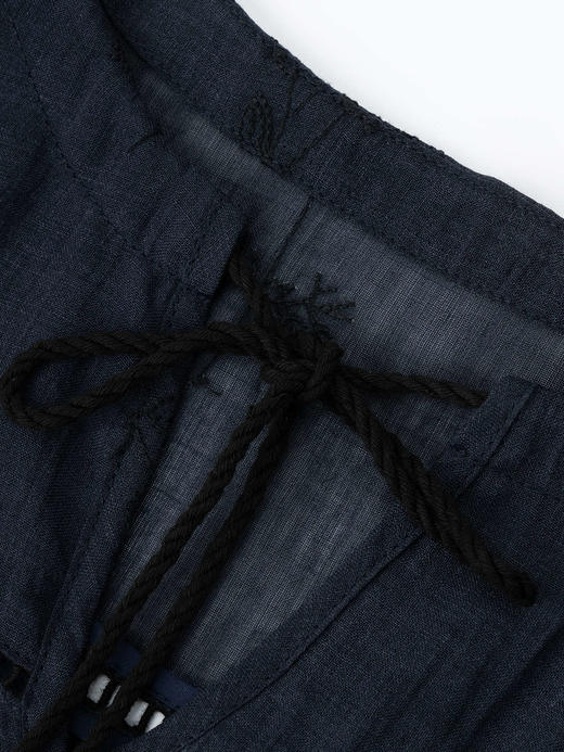 COCO ZONE 夏季圆领系带衬衫轻薄透气长袖上衣CC1B1256 商品图5