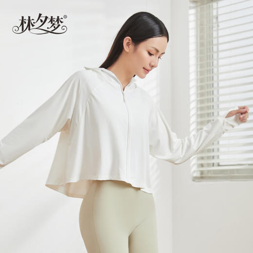 【冰氧衣*斗篷款】云朵原纱 UPF50+高倍防晒 凉感隔热 亲肤冰冰凉 一体防晒 呵护头面颈 更深层更全面地防护肌肤 无惧夏日阳光_2405 商品图8
