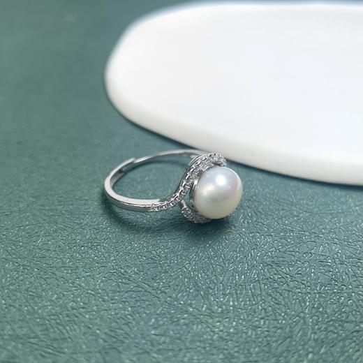 19556-S925淡水珍珠戒指-圆珠 商品图0
