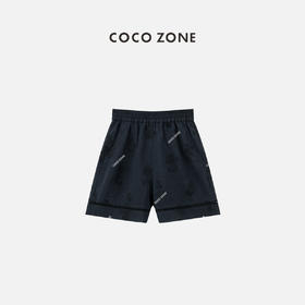 COCO ZONE 夏季休闲百搭透气松紧腰直筒短裤CC1B1249