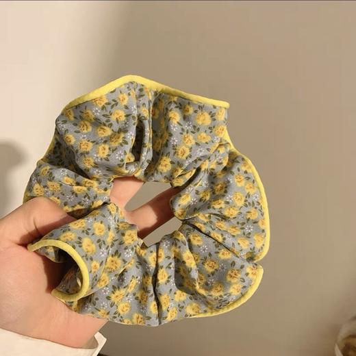 【小清新风格❗️高级感布圈】韩风发饰多种款式任选，高级感头饰布圈，碎花格子撞色大肠发圈女 商品图2